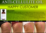 All Natural Anti Cellulite Oil Treatment That Works For Thighs with Caffeine and Essential Oils