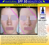 Natural SPF 50 Face Moisturizer Beauty Oil For Skin Lightening, Oily Skin Oil Control - DevotedThings