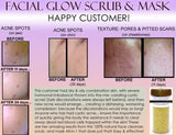 Facial Glow Daily Cleanser Acne Scars Skin Bleaching Soap, Scrub, Mask Natural Herbal Bleach - DevotedThings
