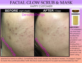 Facial Glow Daily Cleanser Acne Scars Skin Bleaching Soap, Scrub, Mask Natural Herbal Bleach - DevotedThings