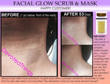 Facial Glow Daily Cleanser Acne Scars Skin Bleaching Soap, Scrub, Mask Natural Herbal Bleach - DevotedThings