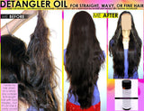 Natural Chemical Free Hair Detangler Oil For Straight Wavy Or Fine Hair - DevotedThings