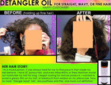 Natural Chemical Free Hair Detangler Oil For Straight Wavy Or Fine Hair - DevotedThings