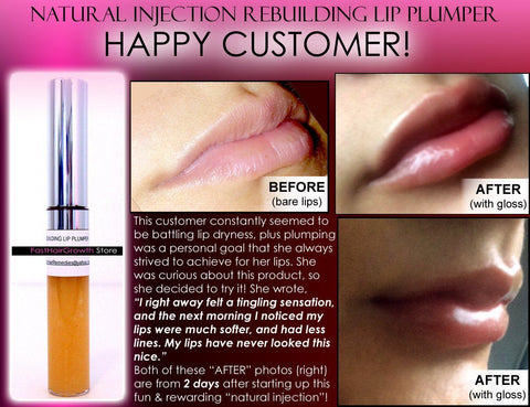 Natural Injection Lip Plumping Gloss Extreme Rebuilding Lip Plumper That Works Clear Color - DevotedThings