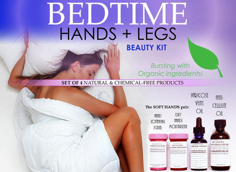 Bedtime Hands and Legs Beauty Natural Chemical Free Skin Care Kit For Women Set of 4 - DevotedThings