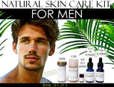 Natural Skin Care Kit For Men, Oily Skin, Enlarged Pores, and Acne Basic Set of 5 - DevotedThings